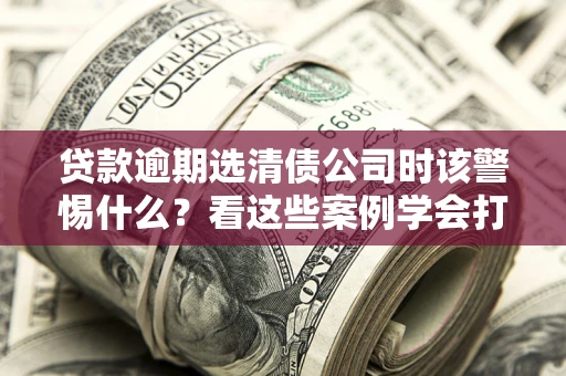 济南贷款逾期选清债公司时该警惕什么？看这些案例学会打翻身仗