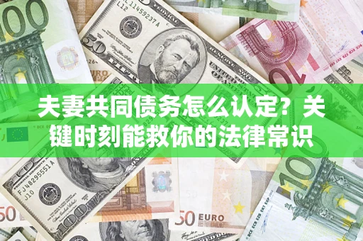 济南夫妻共同债务怎么认定？关键时刻能救你的法律常识
