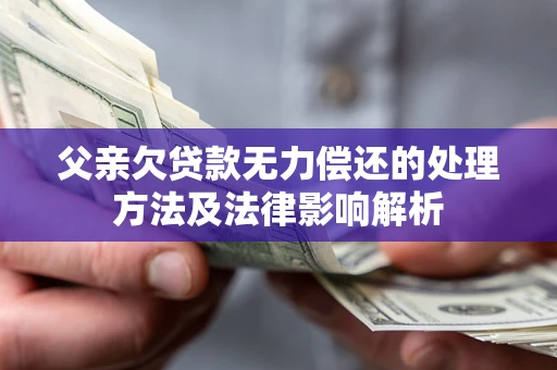 济南父亲欠贷款无力偿还的处理方法及法律影响解析