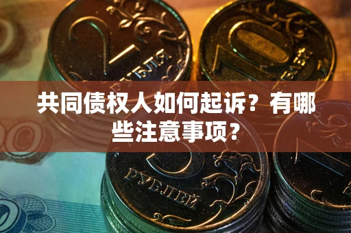 济南共同债权人如何起诉？有哪些注意事项？